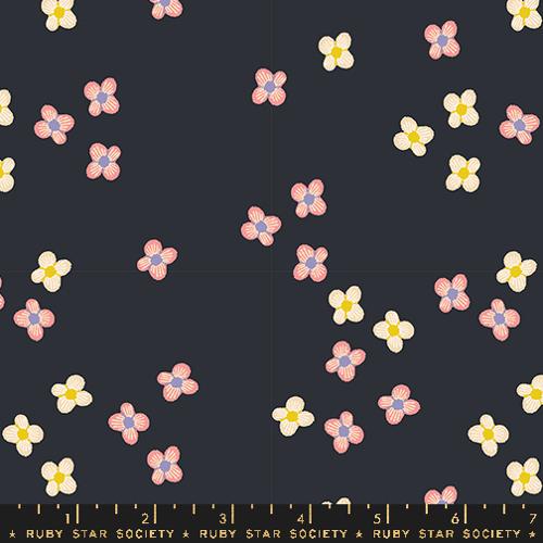 Ruby Star Society Favorite Flowers Blossom in Soft Black