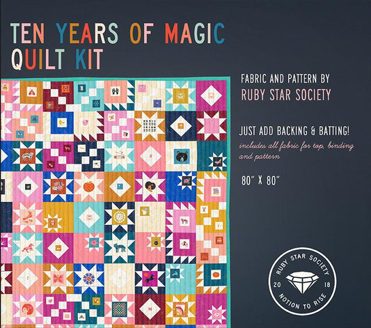 PREORDER Ruby Star Society Ten Years of Magic Panel 2024 Quilt Kit Projects with Purpose