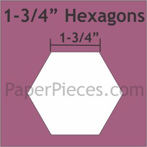 1.75" Hexagons EPP