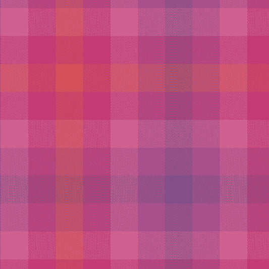 Kaleidoscope - Stripes and Plaids by Alison Glass Plaid Magenta