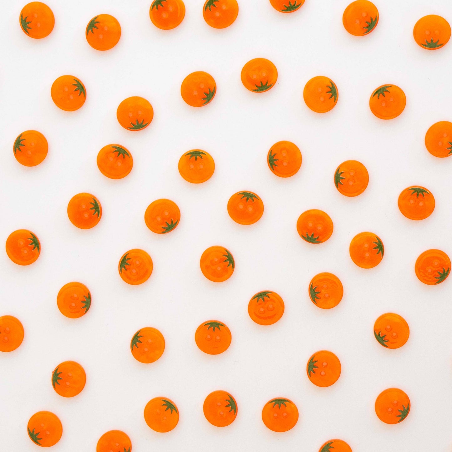 Sarah Hearts - Orange Heirloom Tomato Small 5/8" Buttons