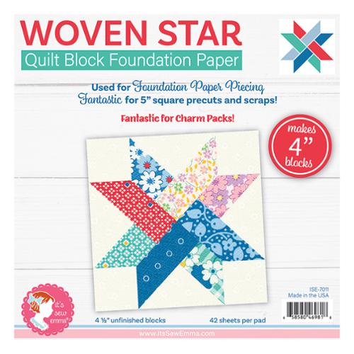 4" Woven Star Foundation Paper