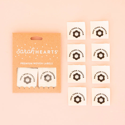 Sarah Hearts - This Took Forever - Sewing Organic Cotton Labels