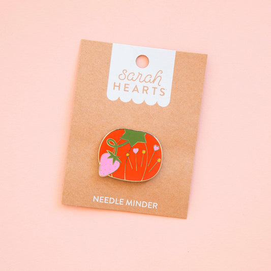 Sarah Hearts - Tomato Pin Cushion Magnetic Needle Minder