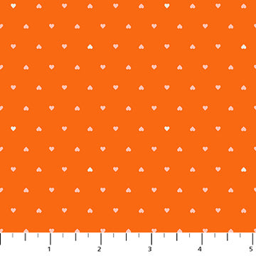 Sarah Hearts Joyful June Ditsy Hearts in Orange