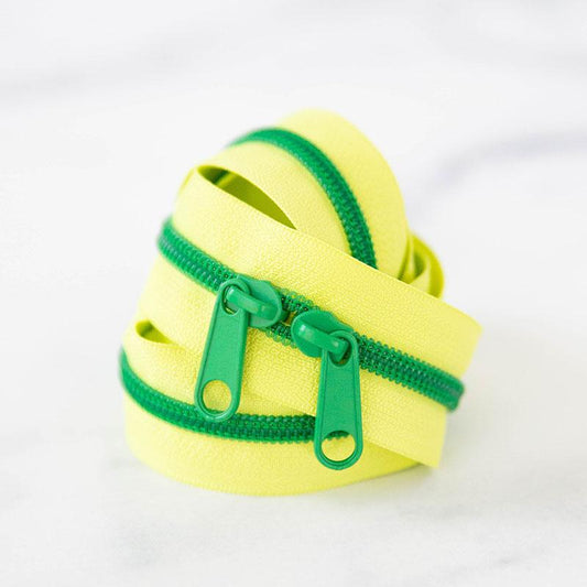 30" Zipper in Lemon Lime