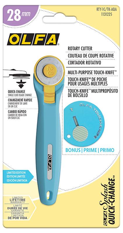 Olfa 28mm Rotary Cutter Aqua