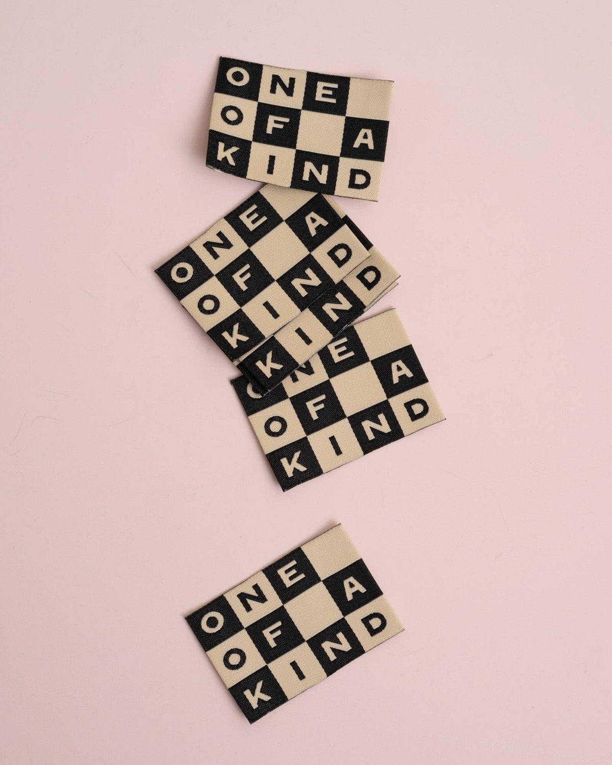 Matchy Matchy Sewing Club - One of a Kind Checkerboard Large Garment Labels: Set of 6