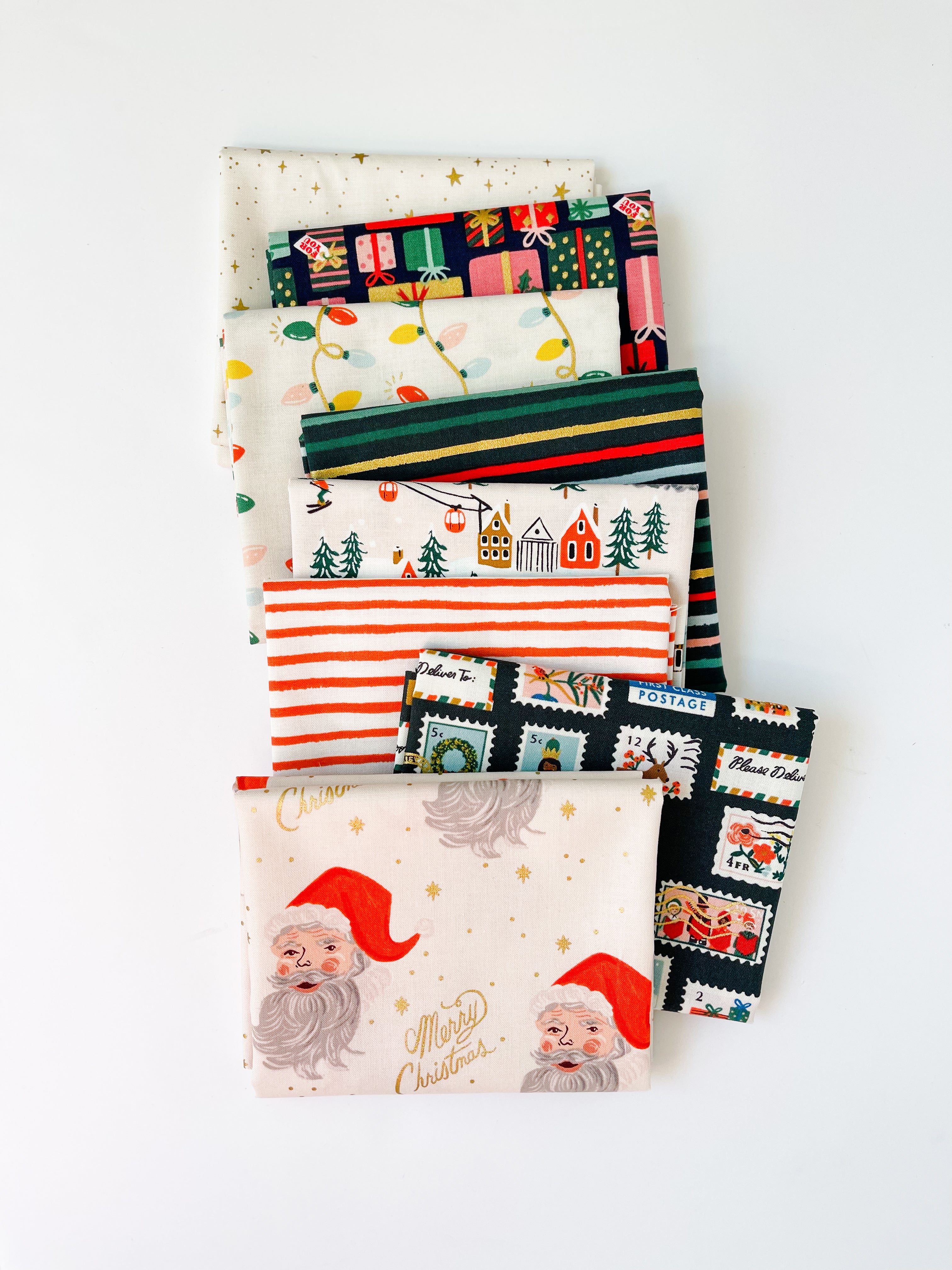 Rifle Paper Co Holiday Fat Quarter Bundle Camberville Threads