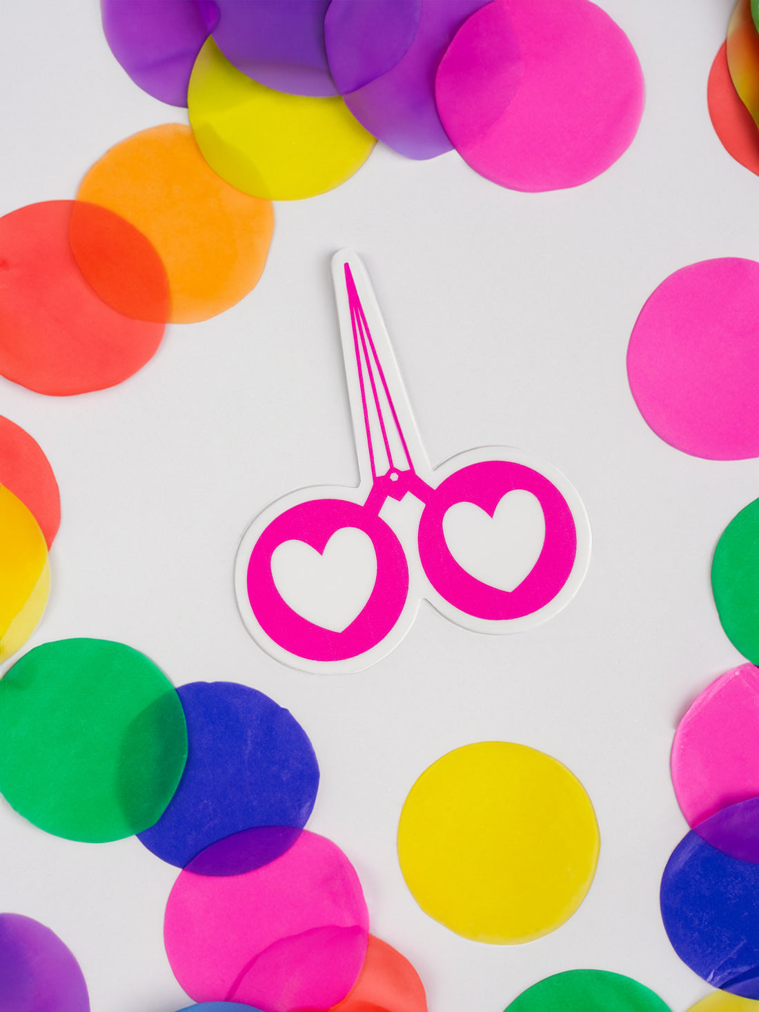 Hot pink Snips Sticker – Camberville Threads