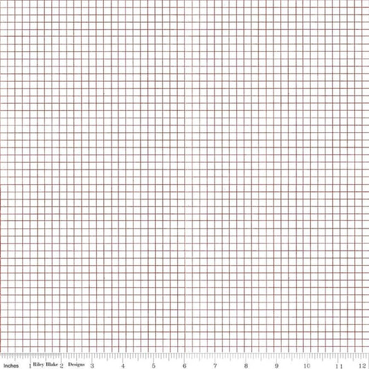 Sew Journal Graph Paper in White by J. Wecker Frisch for Riley Blake