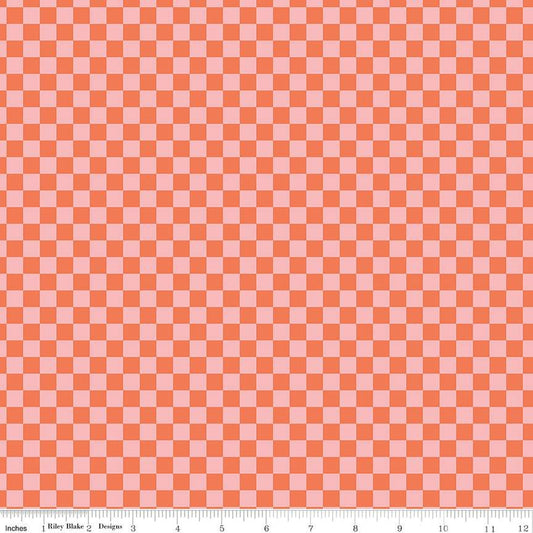 Hey Pumpkin Checks in Pink