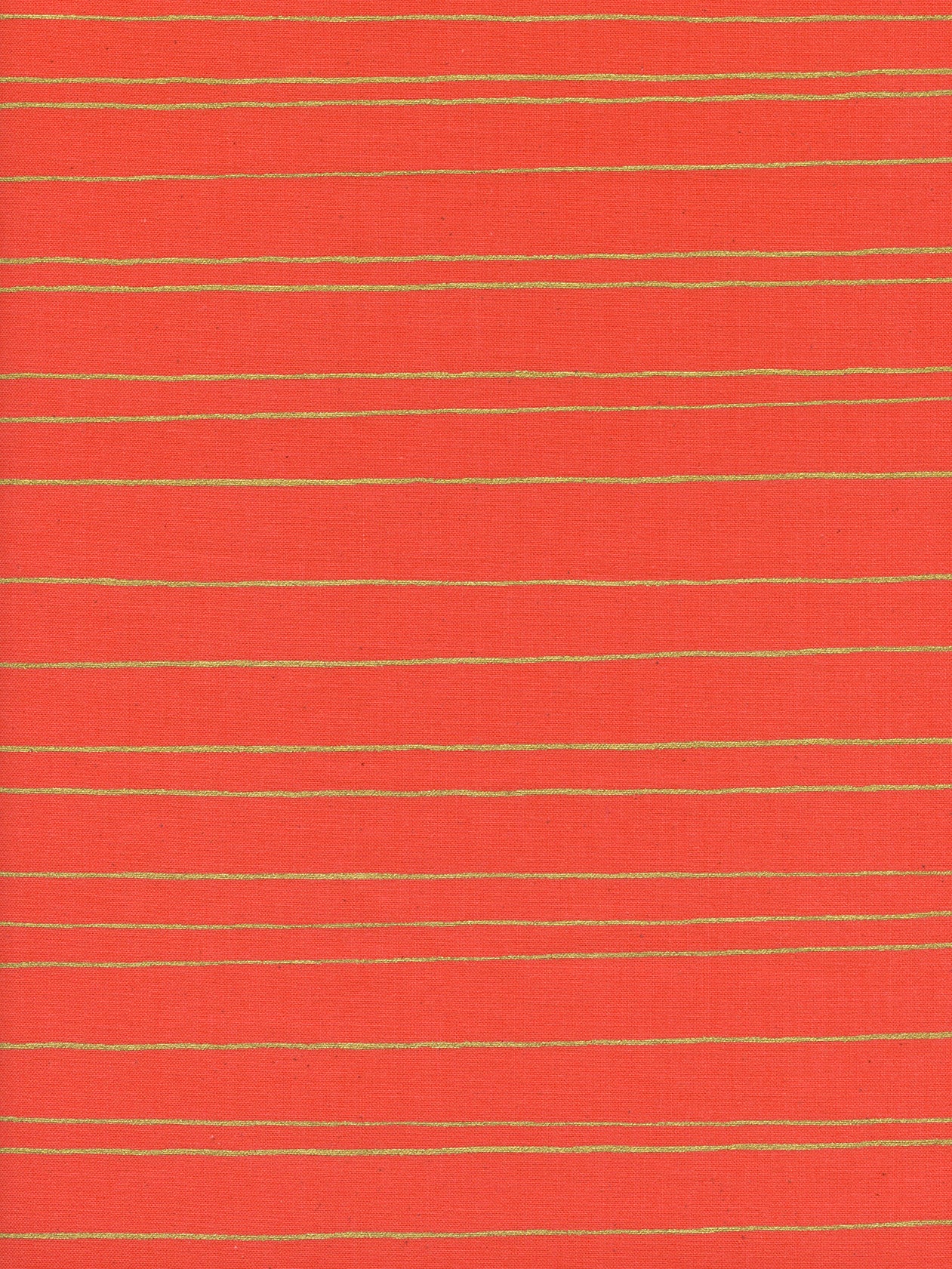Noel Gold Stripe in Red Cotton + Steel