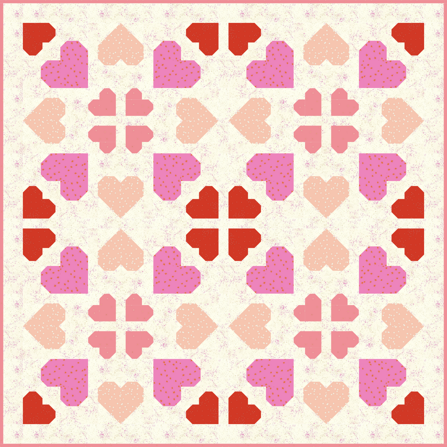 Lovelace Quilt Kit in Heartfelt