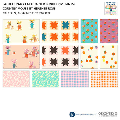 Heather Ross Country Mouse Fat Quarter Bundle