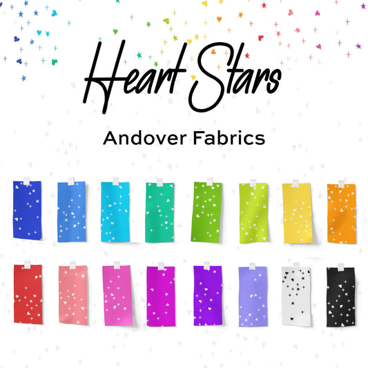 Andover Heart Stars Fat Quarter Bundle