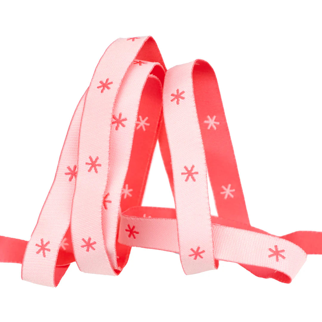 Ruby Star Society Renaissance Ribbons Sparks Neon Pink 3/8” Melody Miller