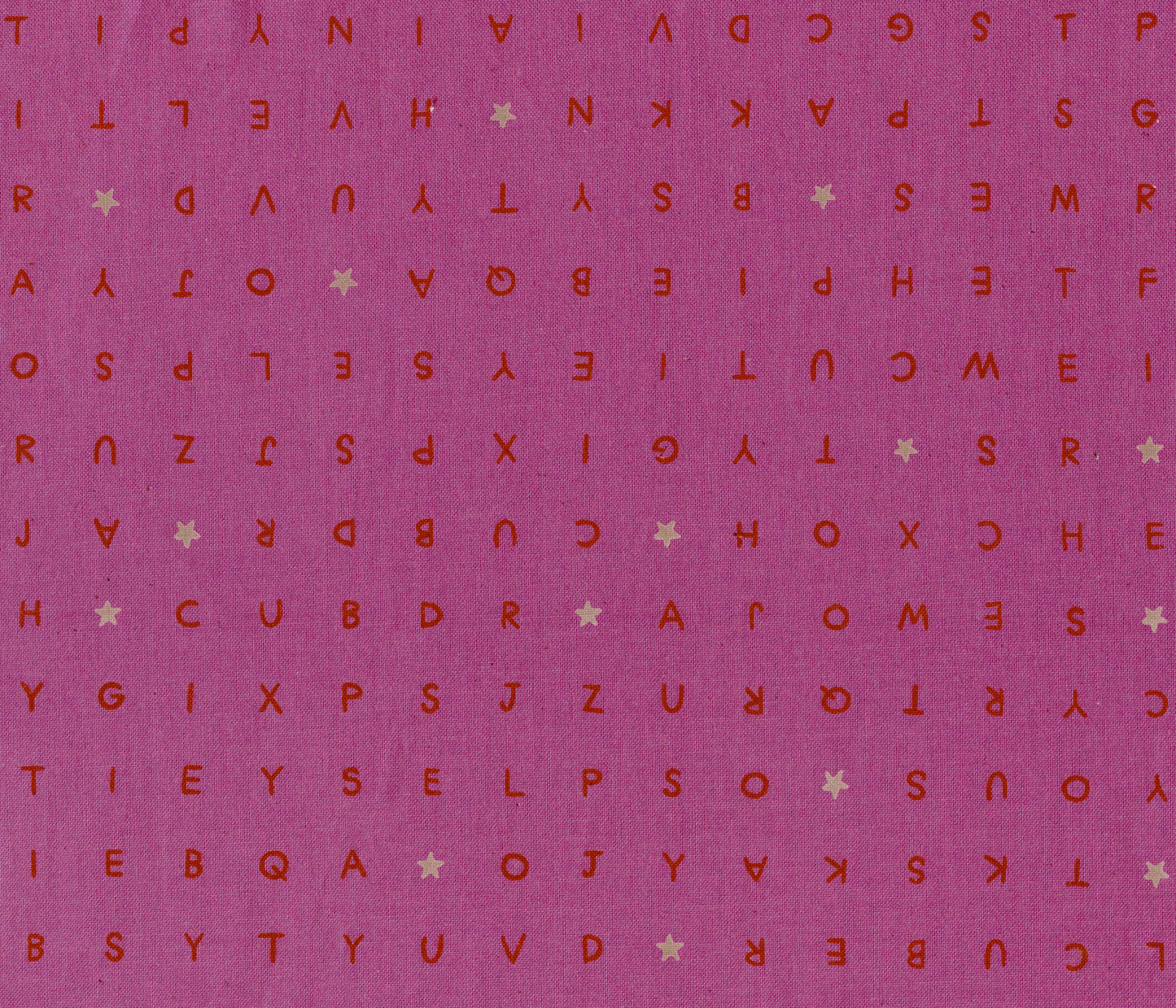 Playful Word Find in Pink Cotton + Steel