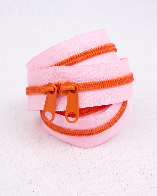Renaissance Ribbons 30" Handbag Zipper Grapefruit