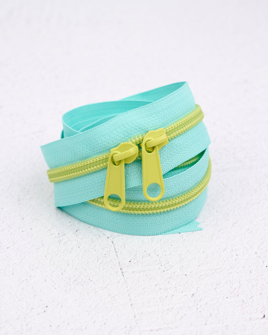 Renaissance Ribbons 30" Handbag Zipper Lime Splash