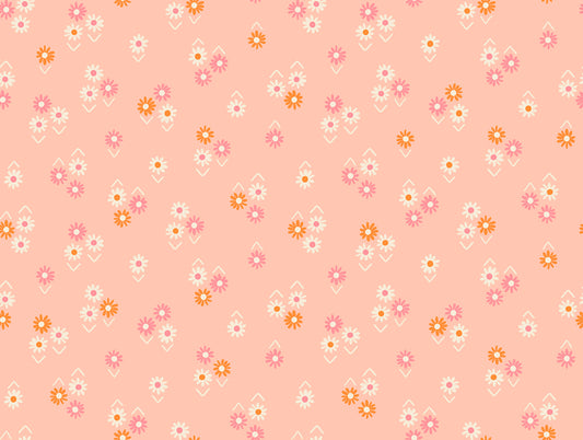 Ruby Star Society Juicy Baby Flowers in Peach by Melody Miller