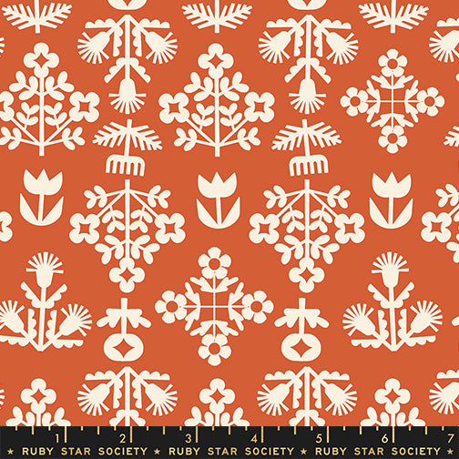 PREORDER Ruby Star Society Paper Cuts 2 Fresh Cut Flowers in Persimmon