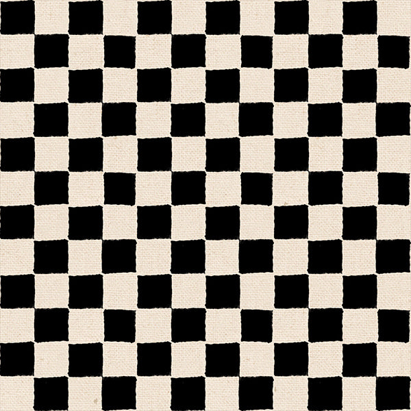PREORDER Ruby Star Society Daisy Days Block Print Black 45" Canvas