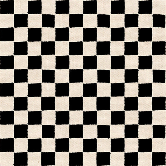 PREORDER Ruby Star Society Daisy Days Block Print Black 45" Canvas