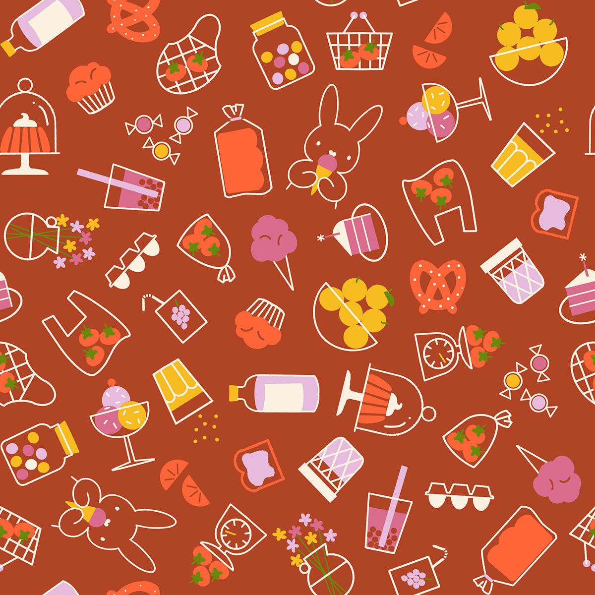 Ruby Star Society Persimmon Fabric Swatch