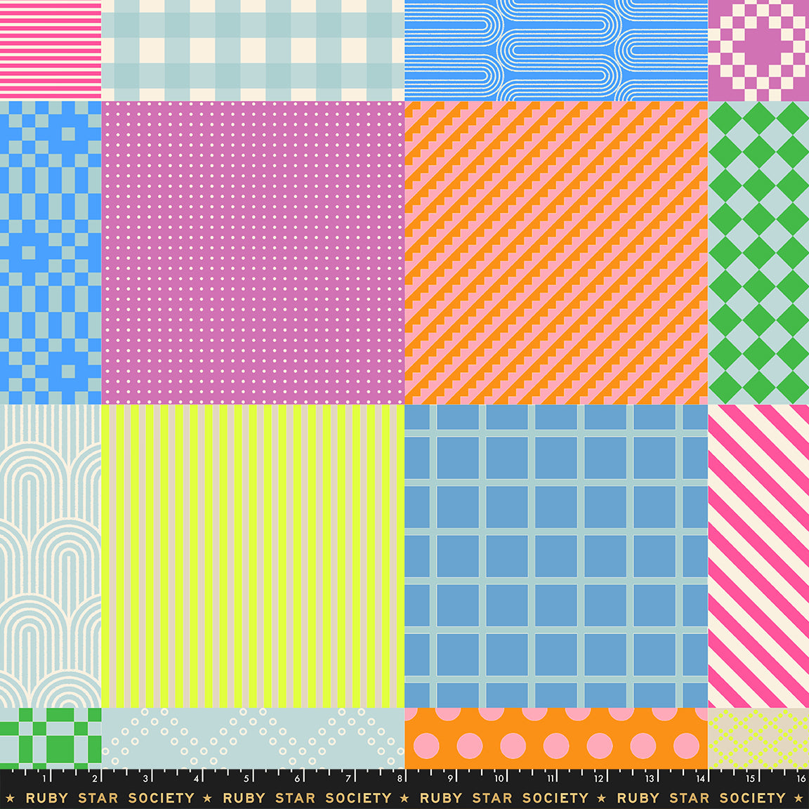 PREORDER Ruby Star Society Float Sampler Lily Pad 24" x 44" Cheater Yardage