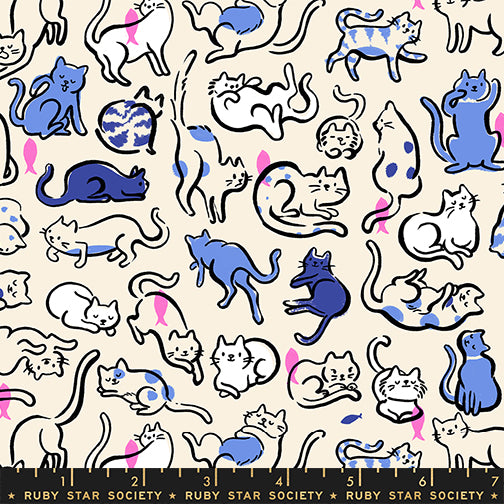 PREORDER Ruby Star Society Oops All Cats Schmitties Lindley Blue