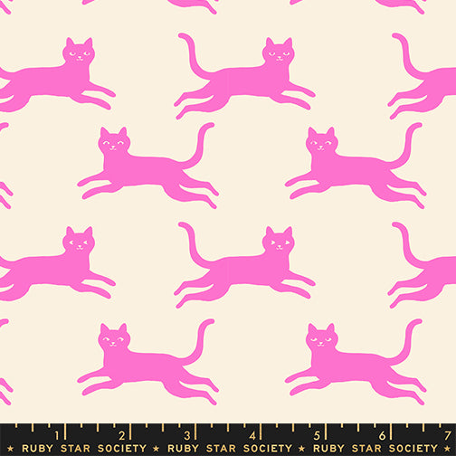 PREORDER Ruby Star Society Oops All Cats Kitty Run Neon Pink