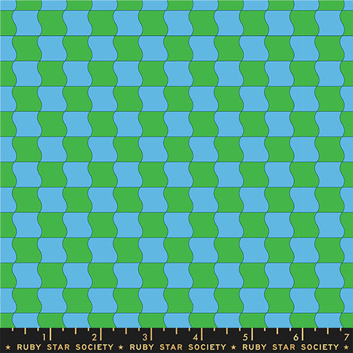 PREORDER Ruby Star Society Sugar Cone 2 Wavy Check Verdant