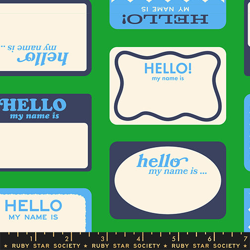 PREORDER Ruby Star Society Sticker Book Hello My Name Is Deep Verdant