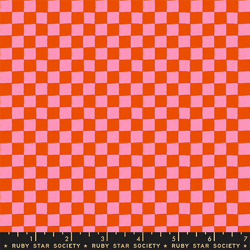 PREORDER Ruby Star Society 1 800 Calico Block Print Warm Red