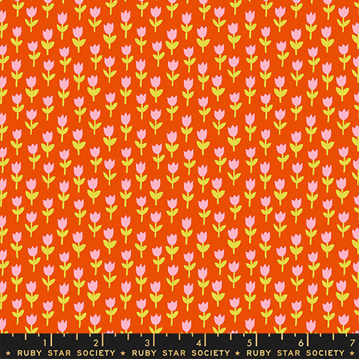 PREORDER Ruby Star Society 1 800 Calico Tulips Warm Red
