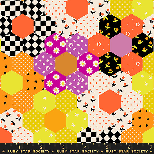 PREORDER Ruby Star Society Boo Valley Halloween Patchwork Cheddar