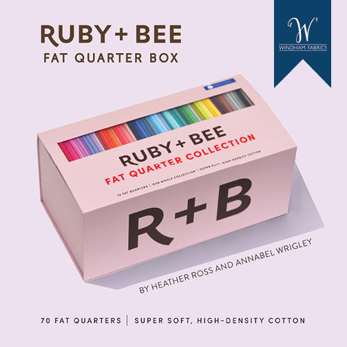 Ruby & Bee Solids Collectable Fat Quarter Box