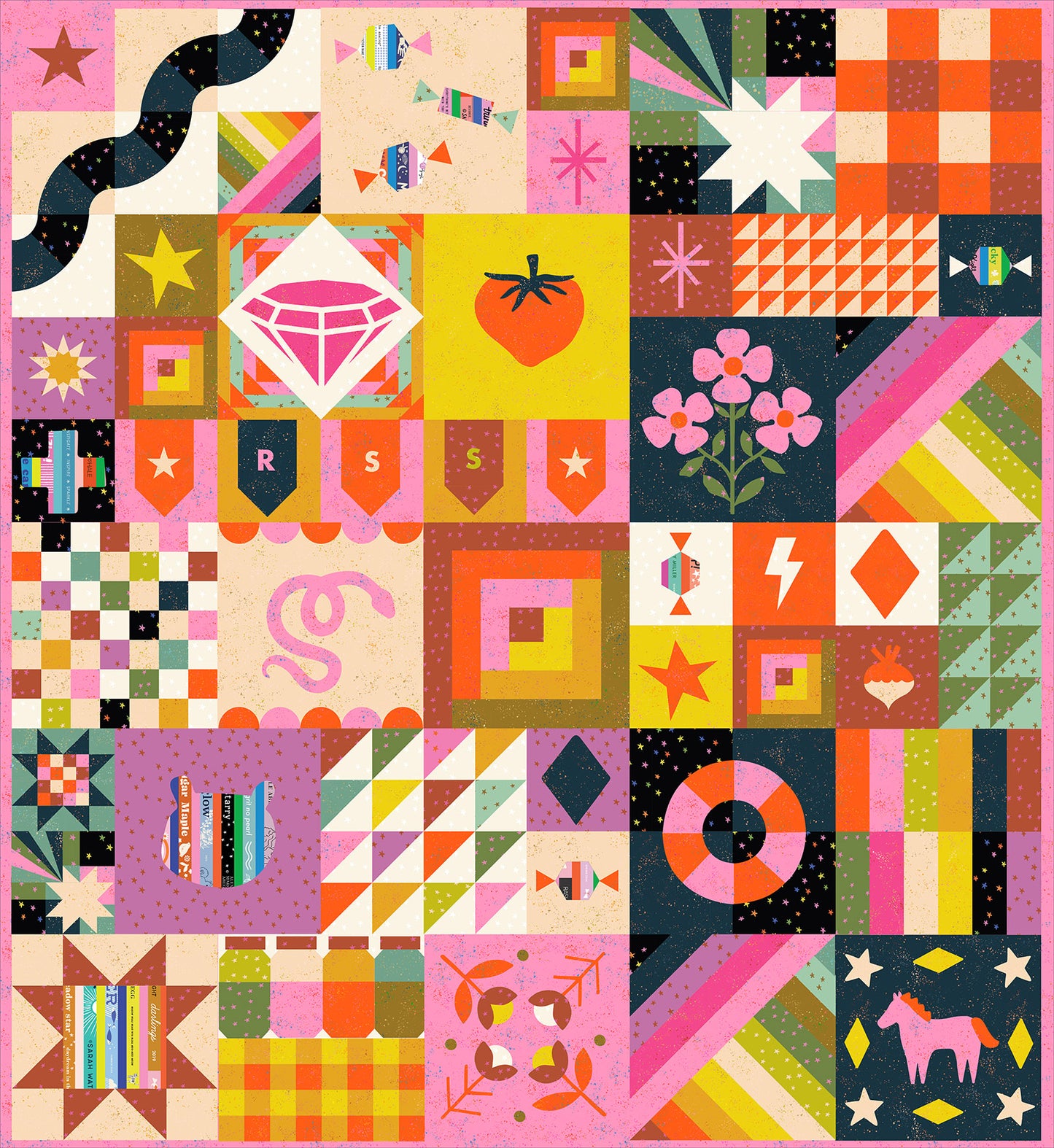 Ruby Star Society Sampler Quilt