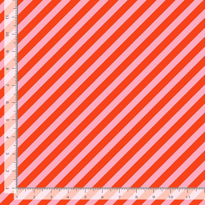 Holly Jolly Vintage Stripe in Lollipop