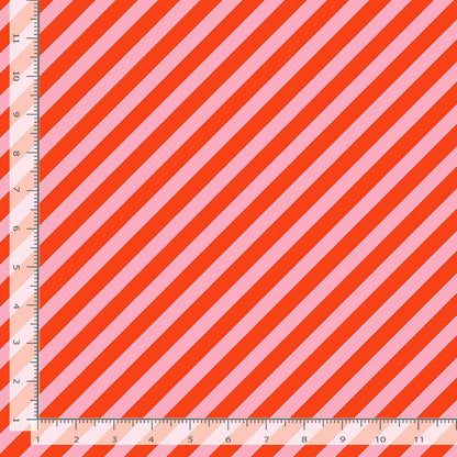 Holly Jolly Vintage Stripe in Lollipop