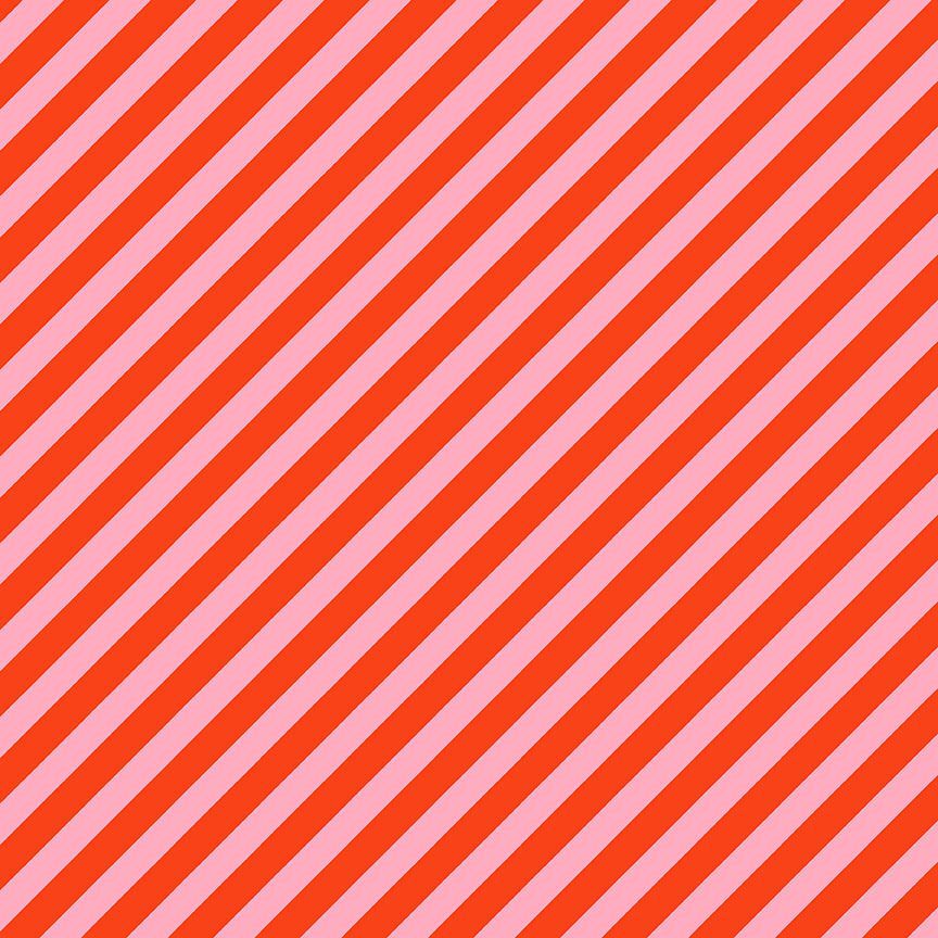 Holly Jolly Vintage Stripe in Lollipop