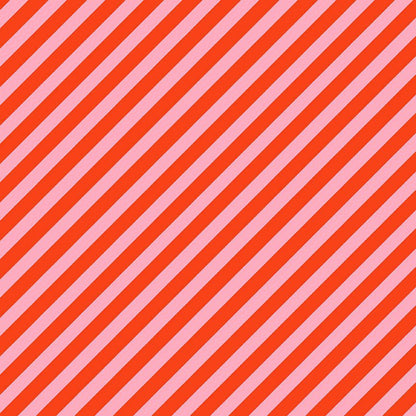Holly Jolly Vintage Stripe in Lollipop