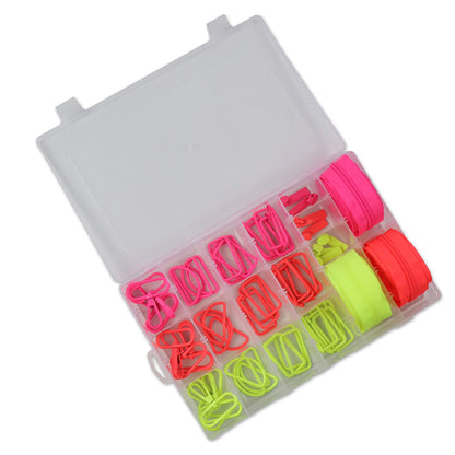 PREORDER Tula Pink Box Bundle of Neon Hardware & Zippers