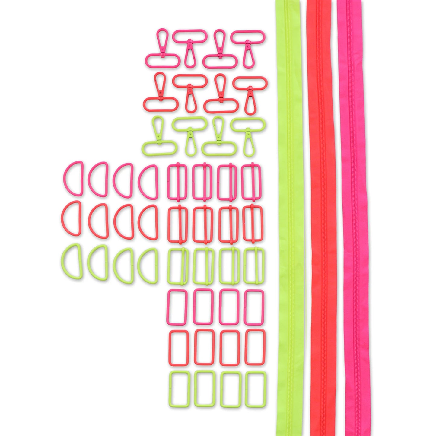 PREORDER Tula Pink Box Bundle of Neon Hardware & Zippers