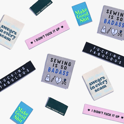 'The Sweary Sewist 3.0' Limited Edition Multi Pack Woven Labels