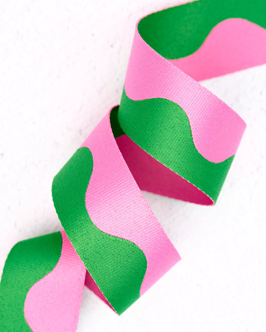 Renaissance Wavy Webbing 1-1/2" Width Dragonfruit