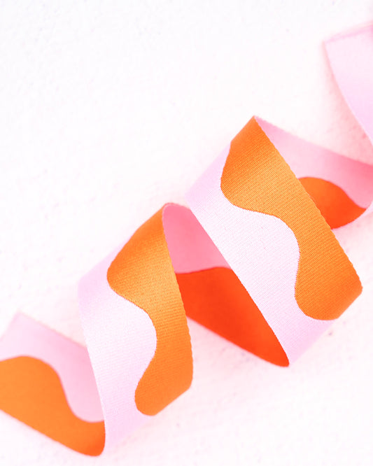 Renaissance Wavy Webbing 1-1/2" Width Grapefruit