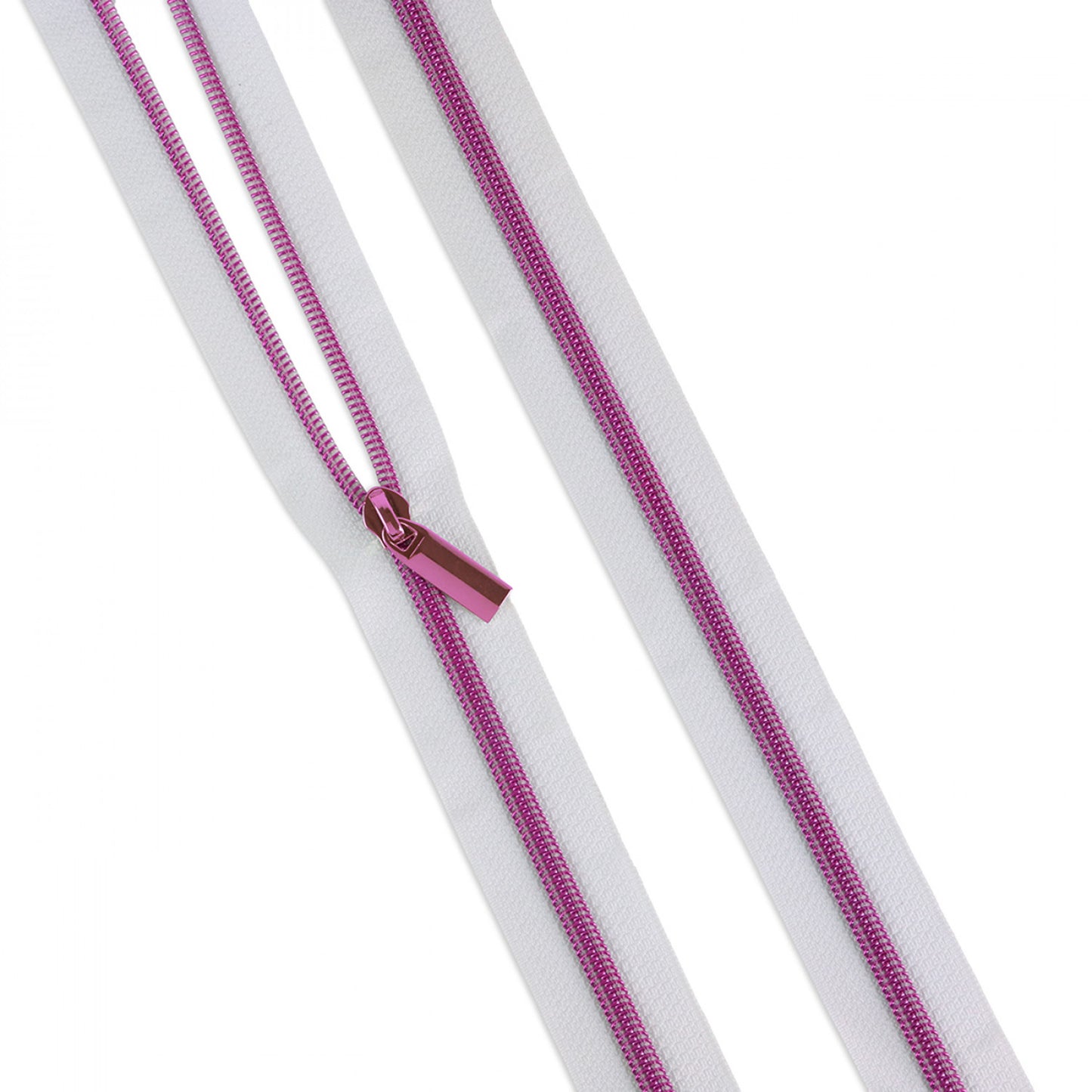 Sallie Tomato x Tula Pink #5 Nylon Coil Zipper in White