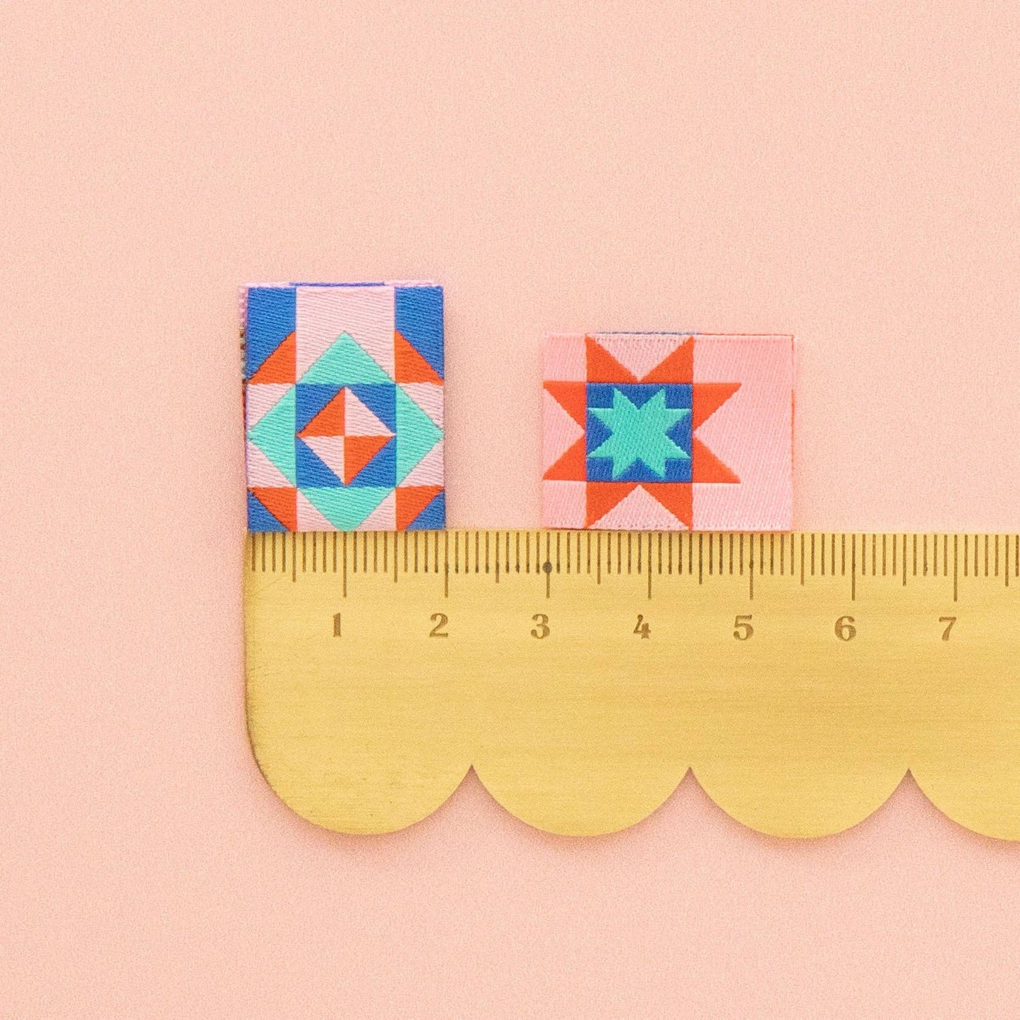Sarah Hearts - Summer Vibes Quilt Block Multipack Woven Sewing Labels